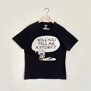 Uniqlo x Vintage Peanuts Comics Charlie Brown “Tell Me A Story” T Shirt Adult M